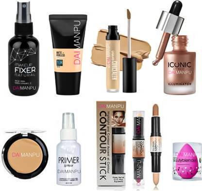 DAIMANPU Face highlighter makeup combo kit beauty makeup kit waterproof travel Makeups