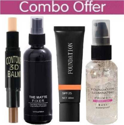 lately best makeup combo fixer,primer,foundation,stick