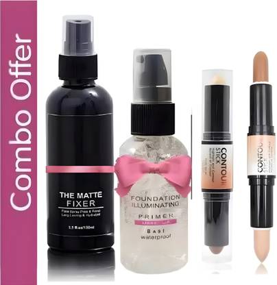 grasp Makeup combo set of Fixer primer and highligher contour stick