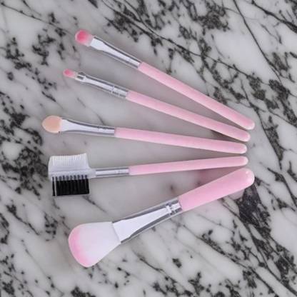 pink cheeks 5 pcs. make up brush set