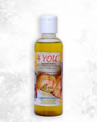 4 YOU Home Made Ayurvedic Massage Oil For Newborn Babies 100ml.