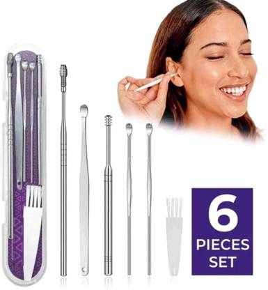 MakeuPia Ear Cleaning Tools kit Ear Wax Cleaner Earwax Remover Stick Set Spring Curette