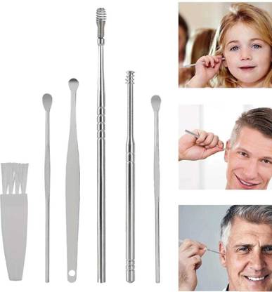 MakeuPia Ear Wax Remover Tool with Cleaning Brush and Storage Box For Men & Women & Kids
