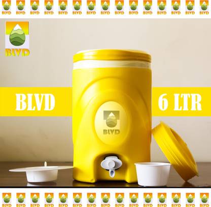 BLVD 6 Liter Yellow Jar Jug 6 L Drum