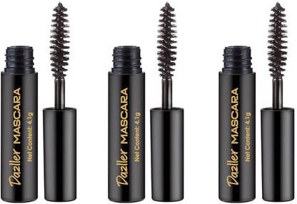 Dazller Mascara (Pack of 3) Lightweight, Budget-friendly, Water-resistant, Pocket-sized 4.1 g