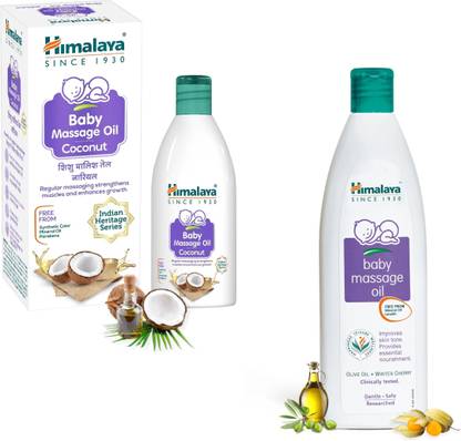 HIMALAYA Baby Coconut Massage oil 200ml, Baby Massage oil 200ml
