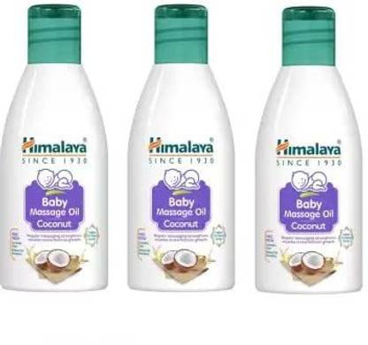 HIMALAYA Baby Massage Coconut Oil For Enhances Baby Growth,100 Ml (Pack of 3)