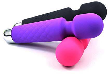 LOOKFIT Cordless Body Vibrator 20 Modes and 8 Speed of Vibration Modes Neck and Shoulder Waist Massage Back/Foot Massager