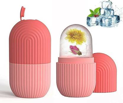 Eventa Ice Roller for Face & Eye Reusable Face Rollers for Brightening Skin ( Pink ) Professional Facial Steamer