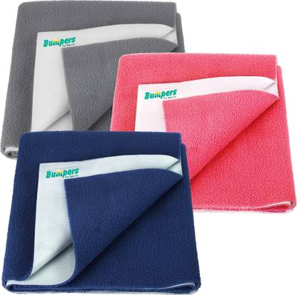 Bumpers Waterproof Baby Dry Sheet, Small Size, Pack of 3