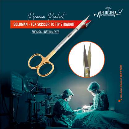 HEALTH CURE Surgical Goldman Fox Scissor Straight Utility Forceps