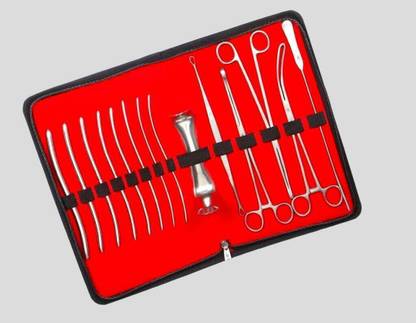 mediwave DNC Set KIT Stainless Steel Surgical Instrument(Pack of 14 Pc) Utility Forceps