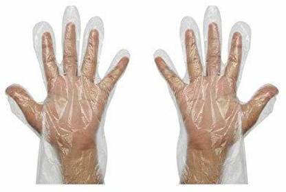 Ladwa Transparent Hand Gloves Wet and Dry Disposable Glove Set