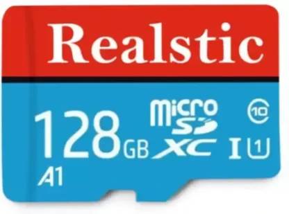 Realstic Universal Micro SD Card 128GB High Speed Storage Ultra SMART Basics MicroSDHC Memory Card 128 GB MicroSDXC Class 10 130 MB/s  Memory Card Compatible with Camera, Computer, Gaming Console, Mobile