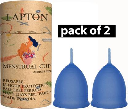LAPTON Large Reusable Menstrual Cup