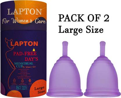 LAPTON Large Reusable Menstrual Cup
