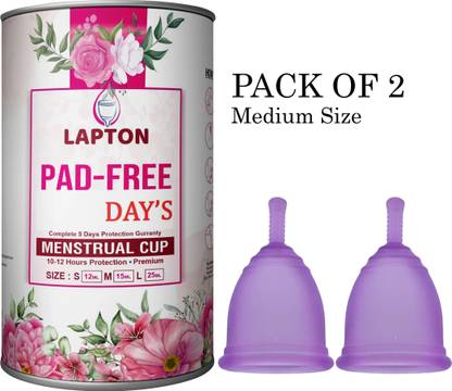 LAPTON Medium Reusable Menstrual Cup