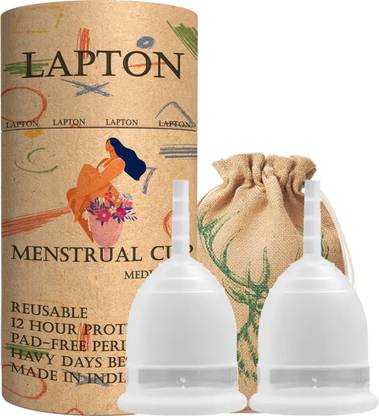 LAPTON Large Reusable Menstrual Cup