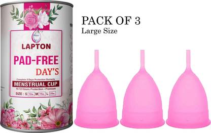 LAPTON Large Reusable Menstrual Cup