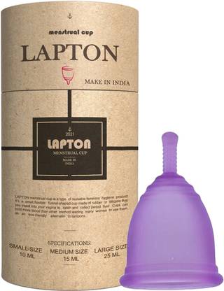 LAPTON Large Reusable Menstrual Cup