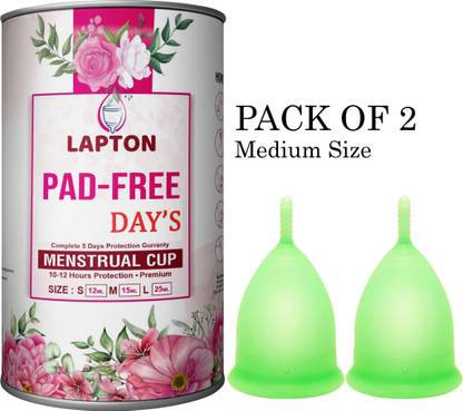 LAPTON Medium Reusable Menstrual Cup