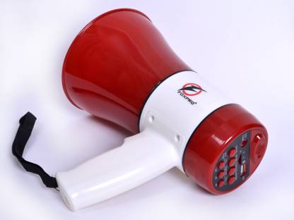 Foxpro Speaker 30 Watts Handheld Megaphone with Recorder; Talk Record Play Siren Music and Tour Guide Megaphone Loud Speaker Trumpets Recording Speaker Horn with USB & SD Card Port for Announcing FP-556 BT Outdoor PA System