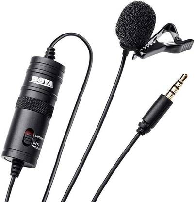 WALNIC Boya BY-M1 Condenser Microphone Collar Clip Mic (Black) Camera Microphone