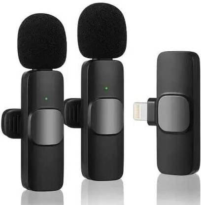CJGV K9 Wireless Mic for Two USB C Video Recording,Interview,Vlog,Noise Reduction Microphone