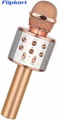 Nilesawar C822 WS 858 Heavy Bass Best Voice Quality Karaoke Microphone with In Built FM Microphone