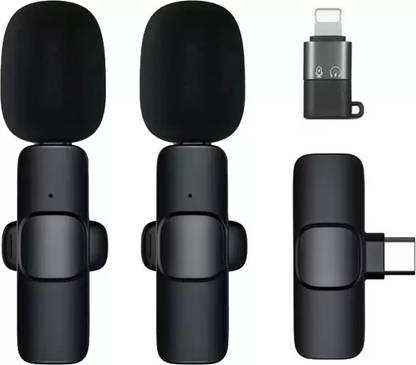 Khatusha Z634 K9 Lapel Dual Wireless Mic Youtube,Vlogging,Recording for iPhone/Android Microphone