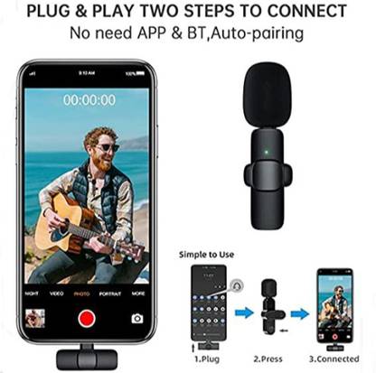 FRONY ATY_924A_K8 MINI LAPEL RECORDING MICROPHONE LIVE STREAMING WIRELESS MICROPHONE Microphone