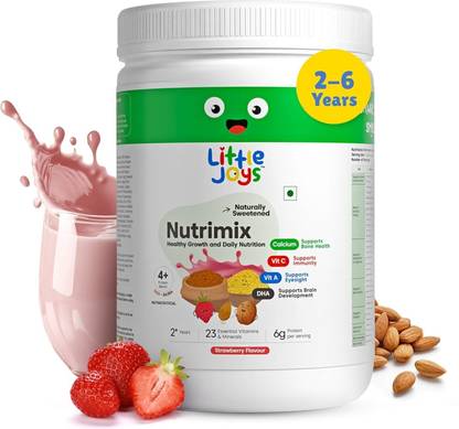 Little Joys Nutrimix for Kids 2-6 years | Strawberry Flavour | Better Immunity & Strength