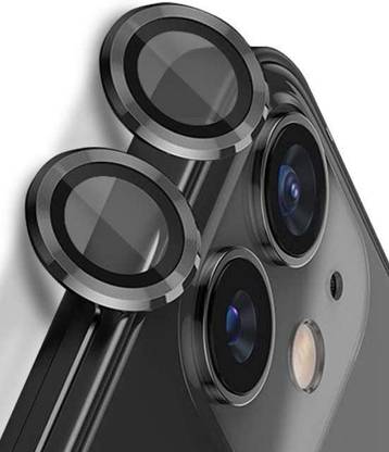 A3sprime Back Camera Lens Ring Guard Protector for Apple iPhone 11, iPhone 12, 12 Mini, (Color - Black)