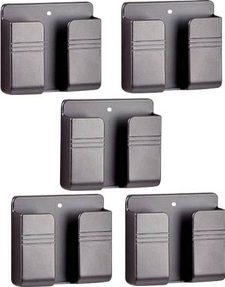Expro Wall Charger Mobile Phone Holder Universal Hanging Stand Black(Pack of 5) Mobile Holder