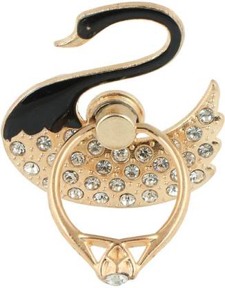 befunky Finger Ring for All Mobile Phone and Tablet (Universal) Black Swan Mobile Holder