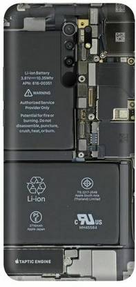 FCS Poco M2, Poco M2 Motherboard Printed Back Skin Mobile Skin