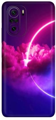 FCS Poco F3, Poco F3 Sky Red Printed Back Skin Mobile Skin
