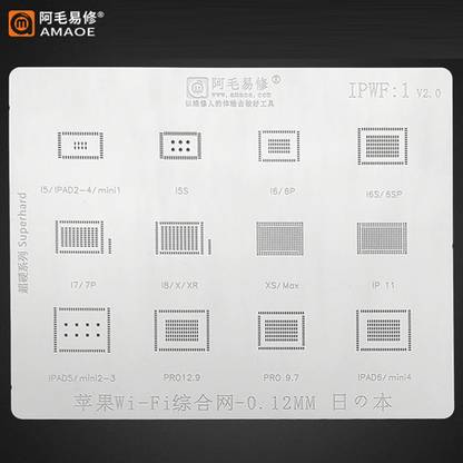 AKT AMAOE Stencil IPWF1 For iPhone/iPad Wifi 1 Reballing BGA IC MULTIPURPOSE USED Stencil