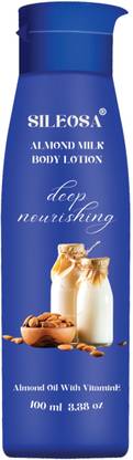 SILEOSA Deep Nourishing Body Lotion with VitaminE and Almond Oil for Women & Men