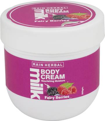 Rain HERBAL Fairy Berries Body Cream | Enriched with Raspberry, Blackcurrent & Vitamin E