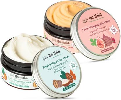 Nat Habit Shea Butter & Fig Rose Moisturizer Body Cream, Anti-Aging & Collagen Boost