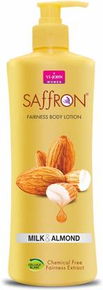VI-JOHN saffron body lotion milk almond 400 gm