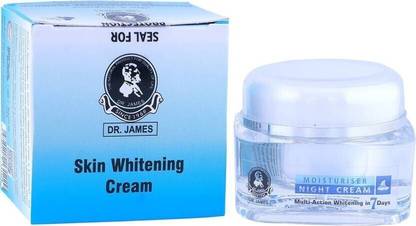 DR. JAMES Moisturizer Multi - Action Whitening Cream , Made In USA.