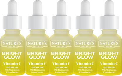 Nature's Essence Bright Glow Vitamin C Serum_12Ml (Pack of 5)