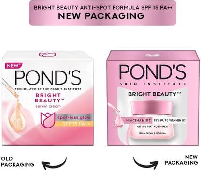 POND's BRIGHT BEAUTY CREAM SPF 15 PA ++ 50 GM PACK OF 1