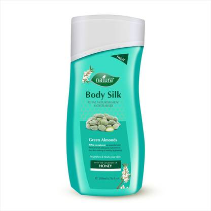 Natura Body Silk Total Nourishment Moisturiser Green Almonds Body Lotion