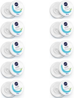 NIVEA Soft Light Moisturizing Cream - 25ml (Pack of 10)