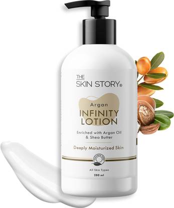 The Skin Story Argan Infinity Body Lotion For Dry Dull Skin, Winter Care, Long Lasting Moisture