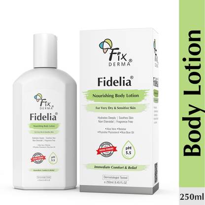 Fixderma Fidelia Nourishing Body Lotion, For Super Dry, Flaky & Sensitive Skin