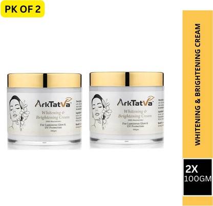 ArkTatva Whitening & Brightening Cream for Luminous Glow, UV Protection - Pack of 2